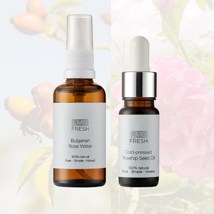Fresh Rosehip Seed Oil & Rose Water Duo